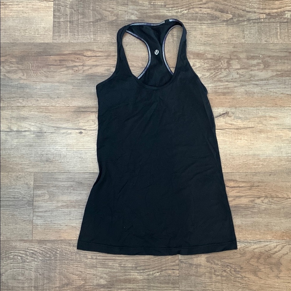 Lululemon Athletica Black Fitted Tank Top
